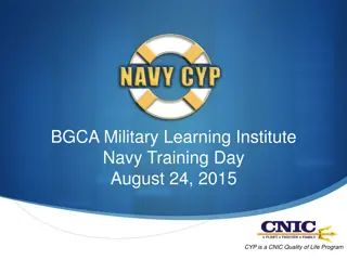 Navy Training Institute Overview and Partnership Insights