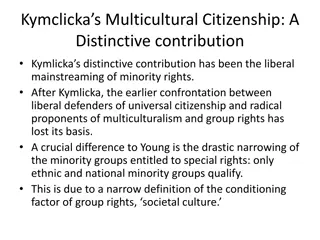 Kymlicka's Multicultural Citizenship: A Distinctive Contribution