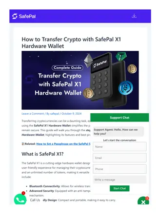 How to Transfer Crypto with SafePal X1 Hardware Wallet