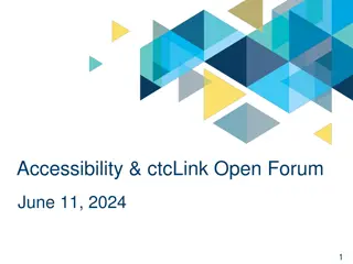 ctcLink Accessibility Open Forum - June 11, 2024