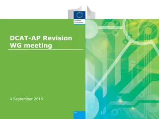 DCAT-AP Revision Working Group Meeting Summary