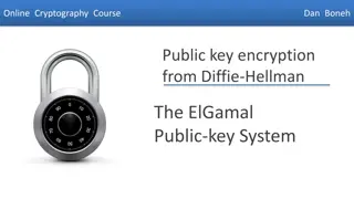 Overview of Public Key Encryption Schemes by Dan Boneh