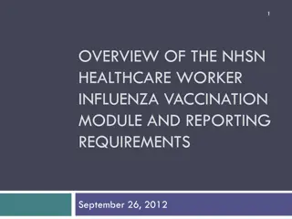 Overview of NHSN Healthcare Worker Influenza Vaccination Module