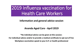 Importance of 2019 Influenza Vaccination for Health Care Workers