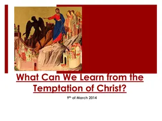 Lessons from the Temptation of Christ