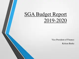 SGA Budget Report 2019-2020 Overview