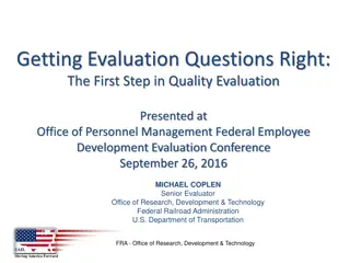 Evaluation Questions for Quality Assessment in Federal Programs