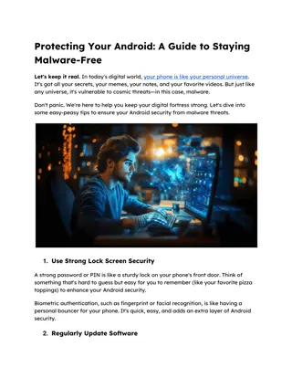 Protecting Your Android A Guide to Staying Malware-Free