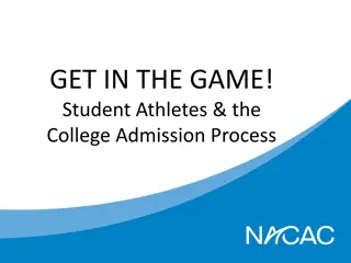 The College Admission Process for Student-Athletes