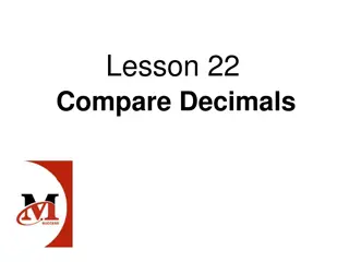 Comparing Decimals with Examples and Practice Activities