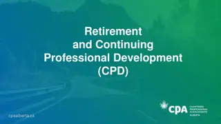 CPD Requirements for Retired Professionals