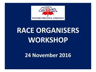 Event Organizers Workshop and Safety Officer Guidelines