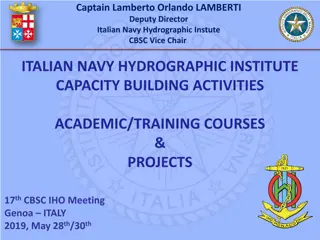 Italian Navy Hydrographic Institute Capacity Building Activities