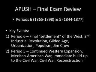 Key Events and Impacts of Periods 5 and 6 in US History