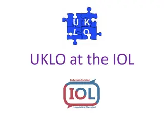 Exploring the UK Linguistics Olympiad (UKLO) and the Rosetta Disk