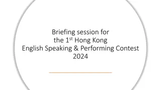 Exciting Details of 1st Hong Kong English Speaking & Performing Contest 2024