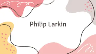 The Life and Poetry of Philip Larkin