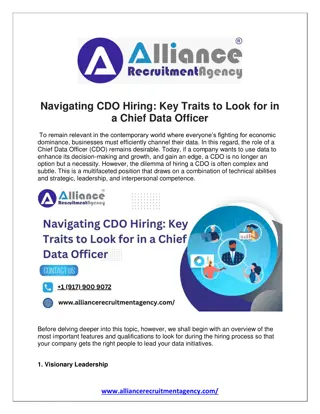 Navigating CDO Hiring Key Traits to Look for in a Chief Data Officer