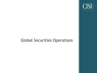 Comprehensive Guide to Global Securities Operations