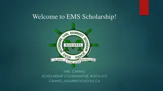 - EMS Scholarship Program and Meeting Schedule