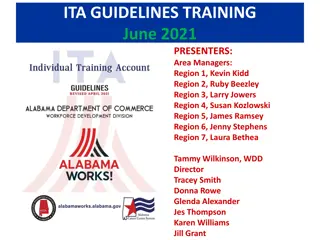 ITA Guidelines Training June 2021 Overview