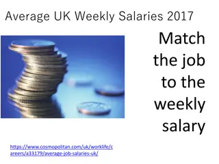 Average UK Weekly Salaries 2017: Job Matching and Salaries Revealed