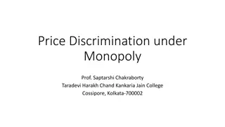 Price Discrimination in Monopoly Markets