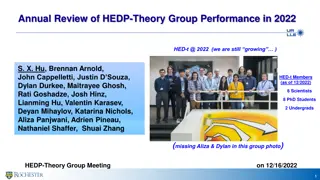 Annual Review of HEDP Theory Group Performance in 2022