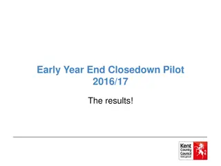 Early Year-End Closedown Pilot 2016/17 Results