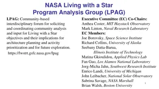 NASA Living with a Star Program Analysis Group Overview