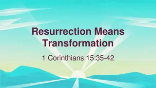 Understanding Resurrection and Transformation in 1 Corinthians 15