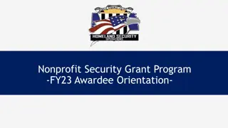 Congratulations on Your FY23 Nonprofit Security Grant Program Award!