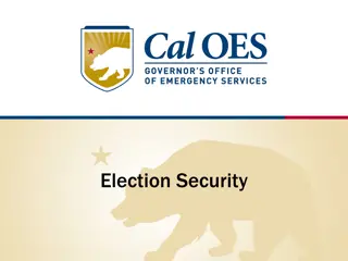 The Role of Cal OES in Homeland Security and Emergency Management