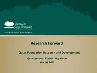 Qatar's Research and Development Enterprise: Progress and Priorities