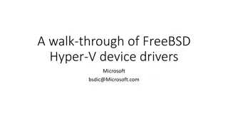 Hyper-V Device Drivers in FreeBSD