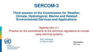 SERCOM-3 Decisions on Early Warning System Amendments Process