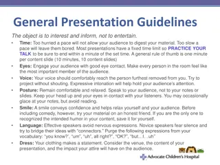 Effective Presentation Guidelines for Engaging Audience