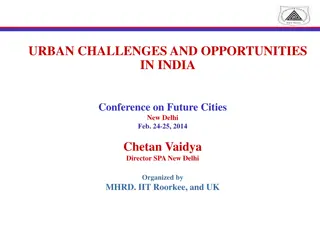 Urban Challenges and Opportunities in India: Strategies for Future Cities