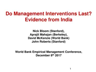 Management Interventions' Long-Term Impact in Indian Firms