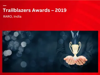 Awards Recognition at Trailblazers Event 2019 in RARO, India