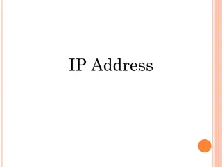 IP Addresses and Their Classification