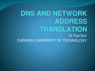 DNS and Network Address Translation