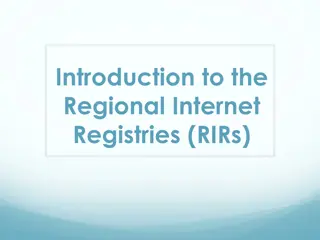 Regional Internet Registries (RIRs) and NRO in Internet Governance