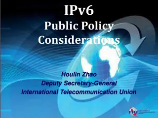 IPv6 Public Policy Considerations - Addressing the Global IP Address Shortage