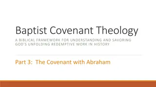 Baptist Covenant Theology: Understanding God's Covenant with Abraham