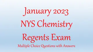 January 2023 NYS Chemistry Regents Exam Multiple Choice Questions with Answers