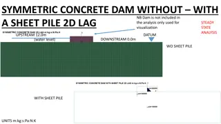 Analysis of Symmetric Concrete Dam With and Without Sheet Pile