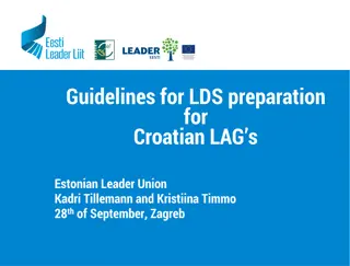 Guidelines for LDS Preparation for Croatian LAGs by Estonian Leader Union