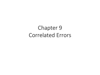 Correlated Errors in Data Analysis