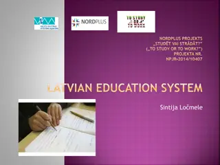 Overview of the Latvian Education System